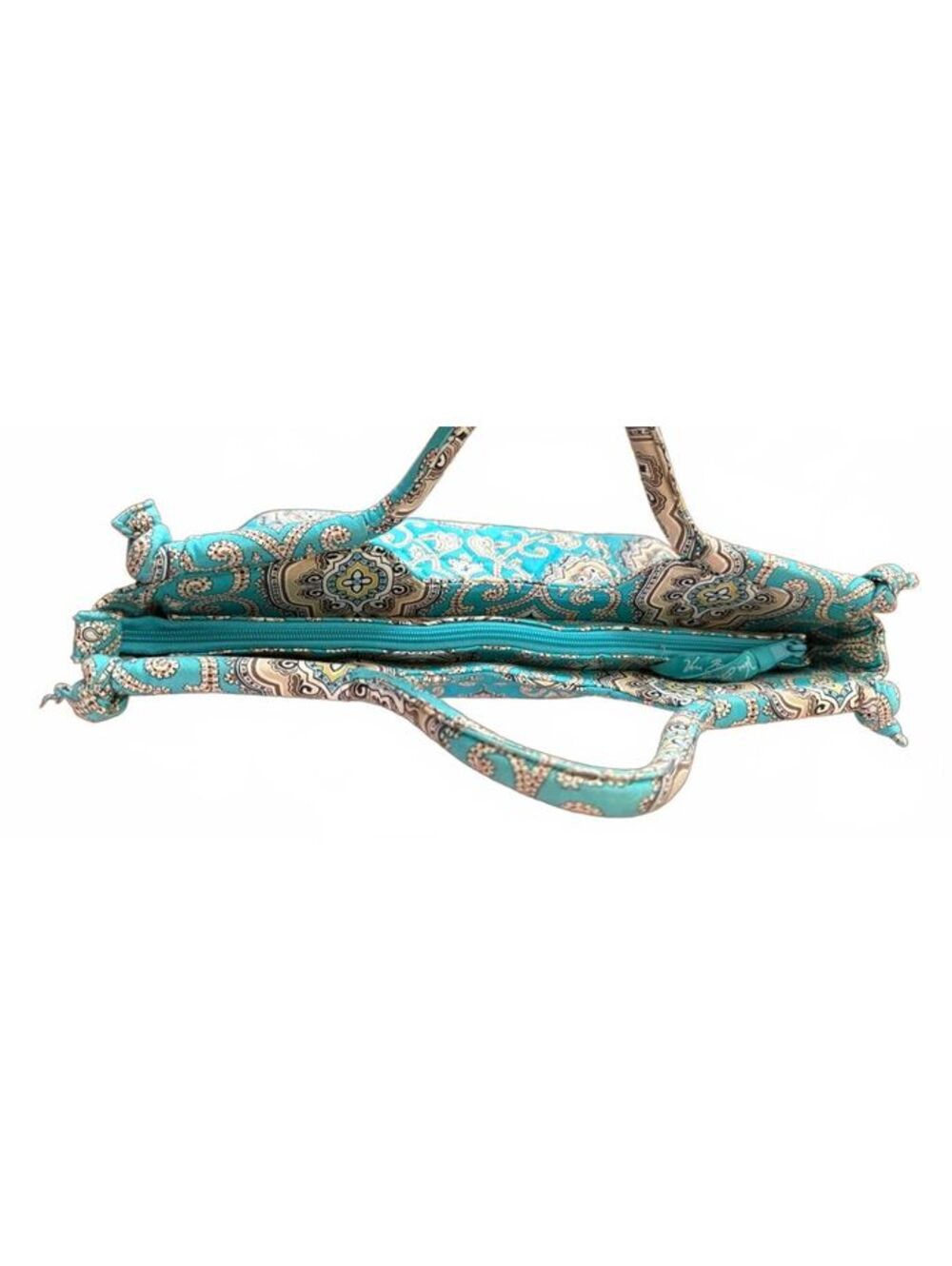 Vera Bradley Gabby Satchel Totally Turquoise Gracious Purse Cottage Coquette - Picture 8 of 8